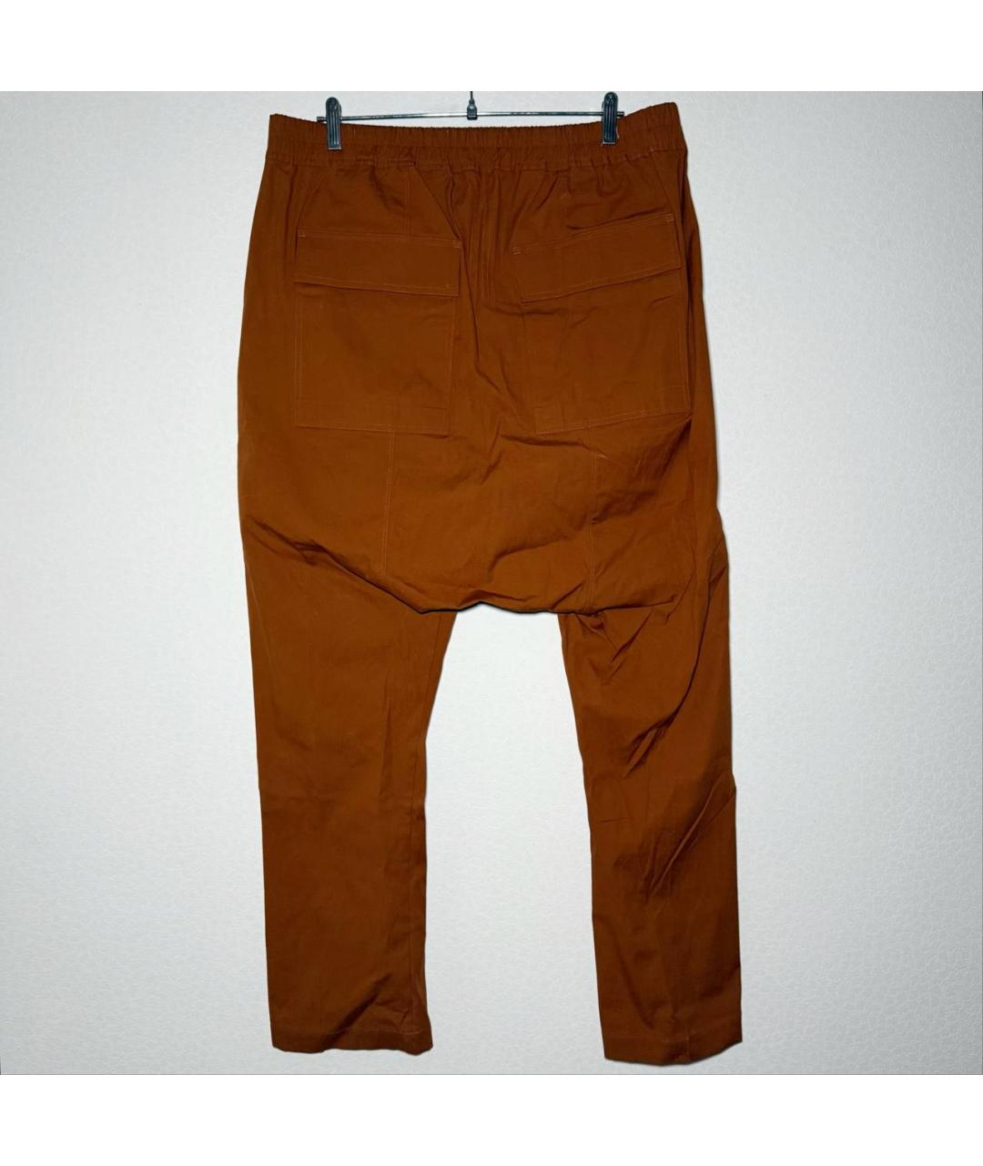 RICK OWENS Коричневые повседневные брюки, фото 3