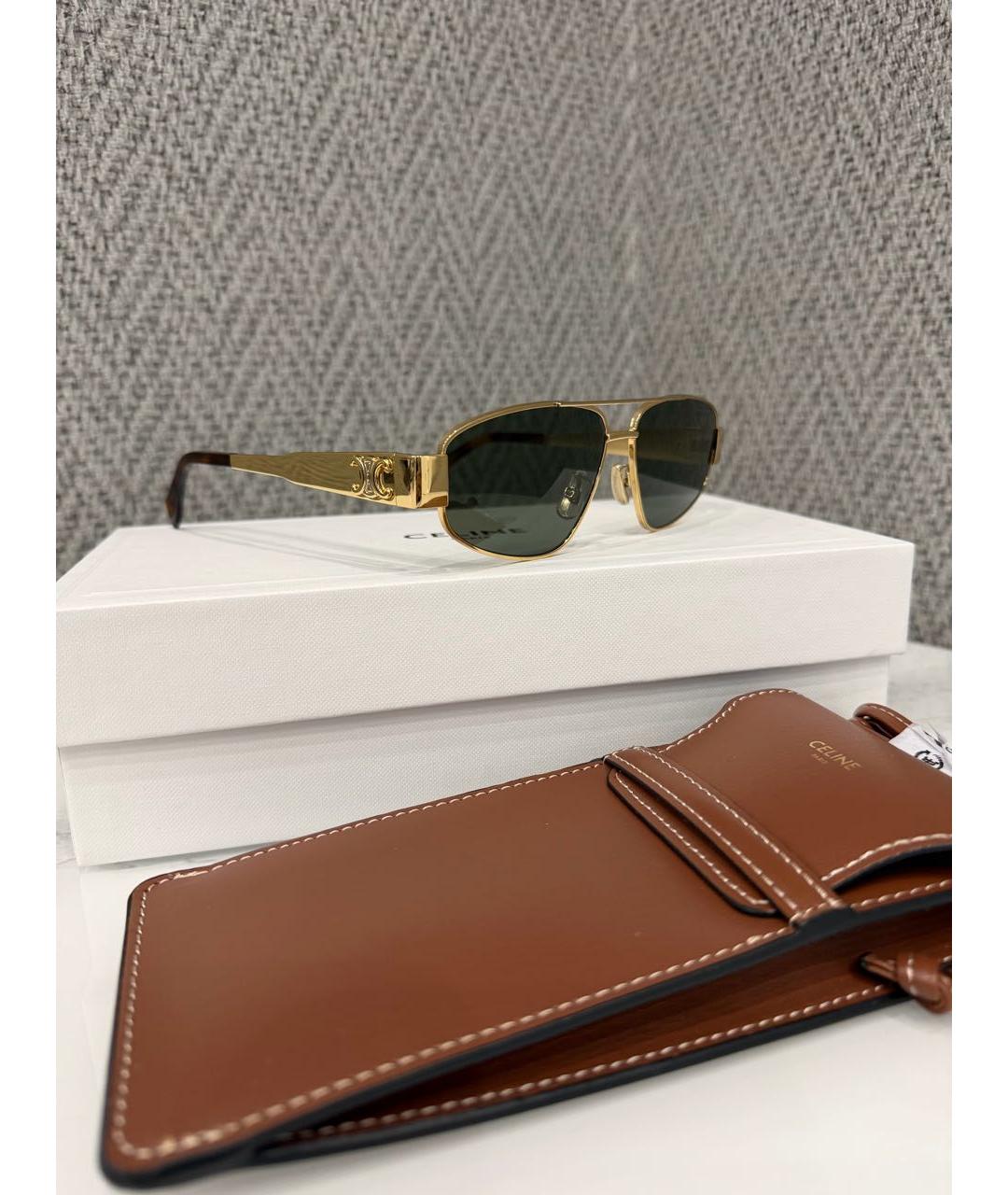 CELINE Зеленые солнцезащитные очки, фото 2