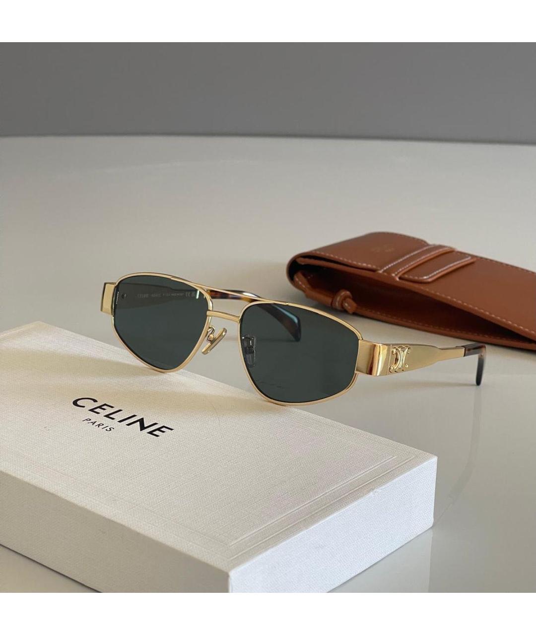 CELINE Зеленые солнцезащитные очки, фото 6
