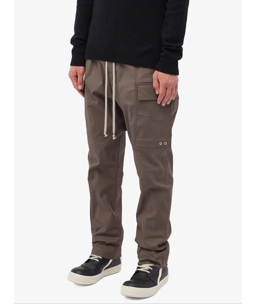 RICK OWENS Желтые повседневные брюки, фото 2