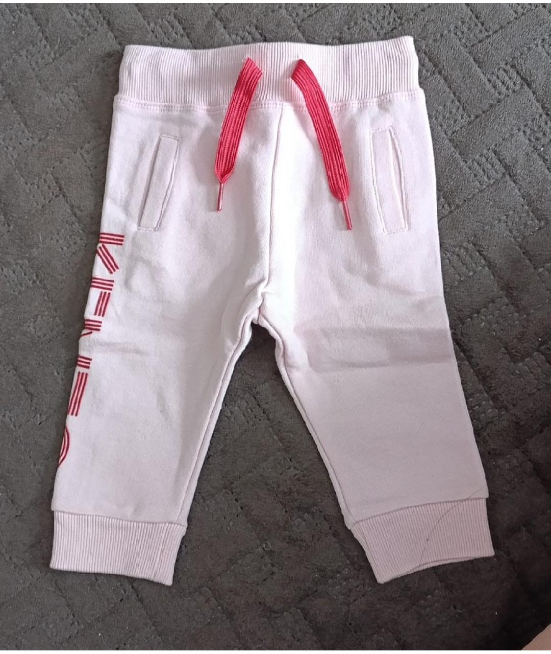 KENZO Розовые хлопковые брюки и шорты, фото 3