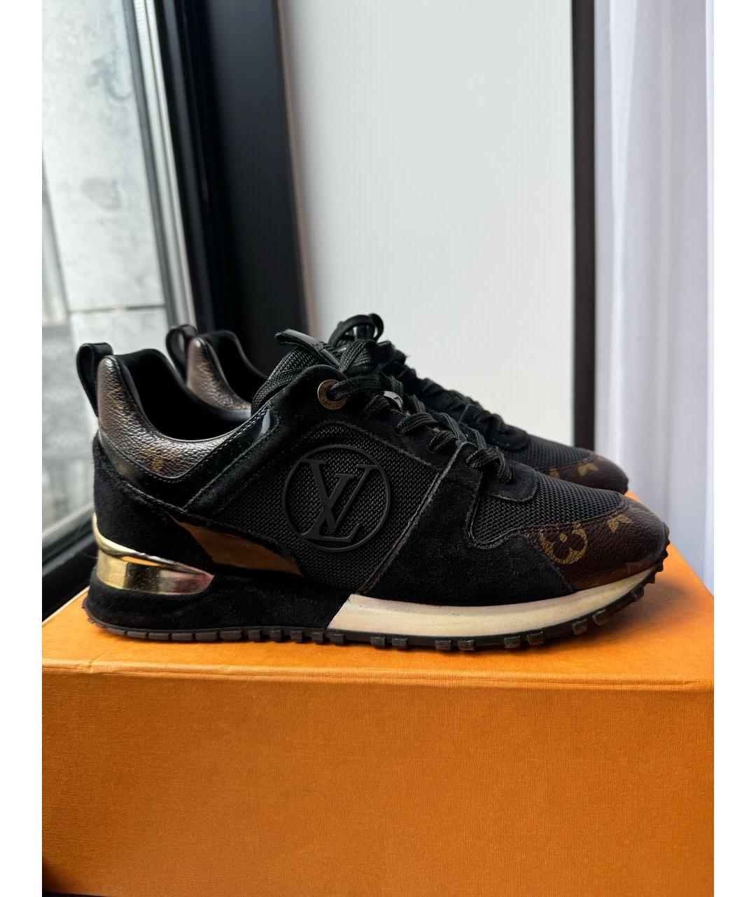 LOUIS VUITTON Черные кожаные кроссовки, фото 7