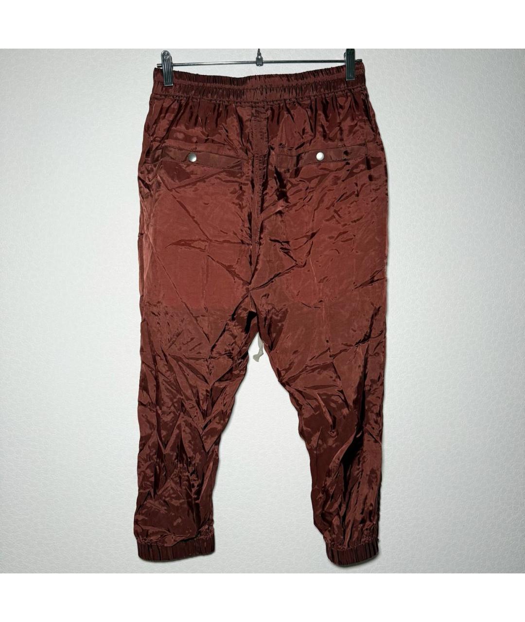 RICK OWENS Коричневые повседневные брюки, фото 3