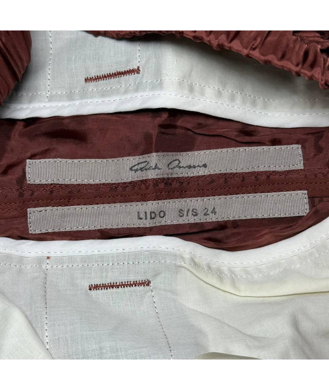 RICK OWENS Коричневые повседневные брюки, фото 8