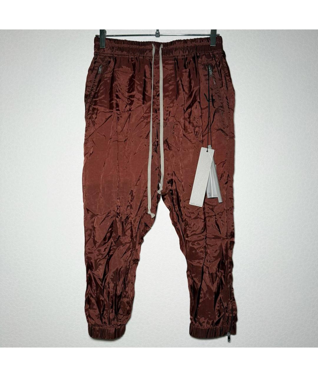 RICK OWENS Коричневые повседневные брюки, фото 10