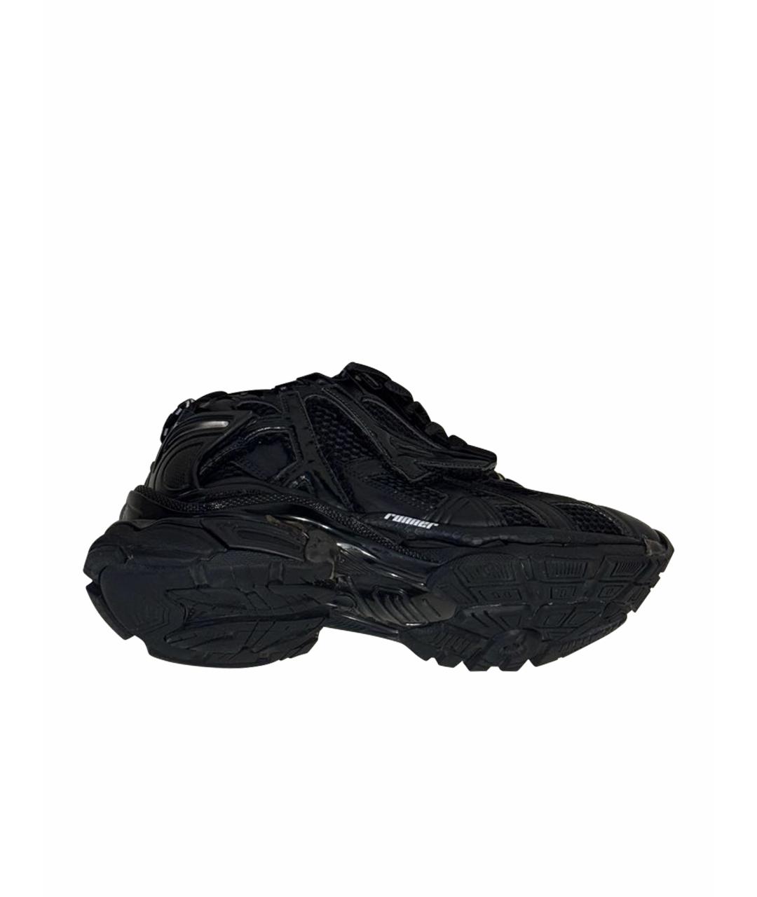 BALENCIAGA Черные текстильные кроссовки, фото 1