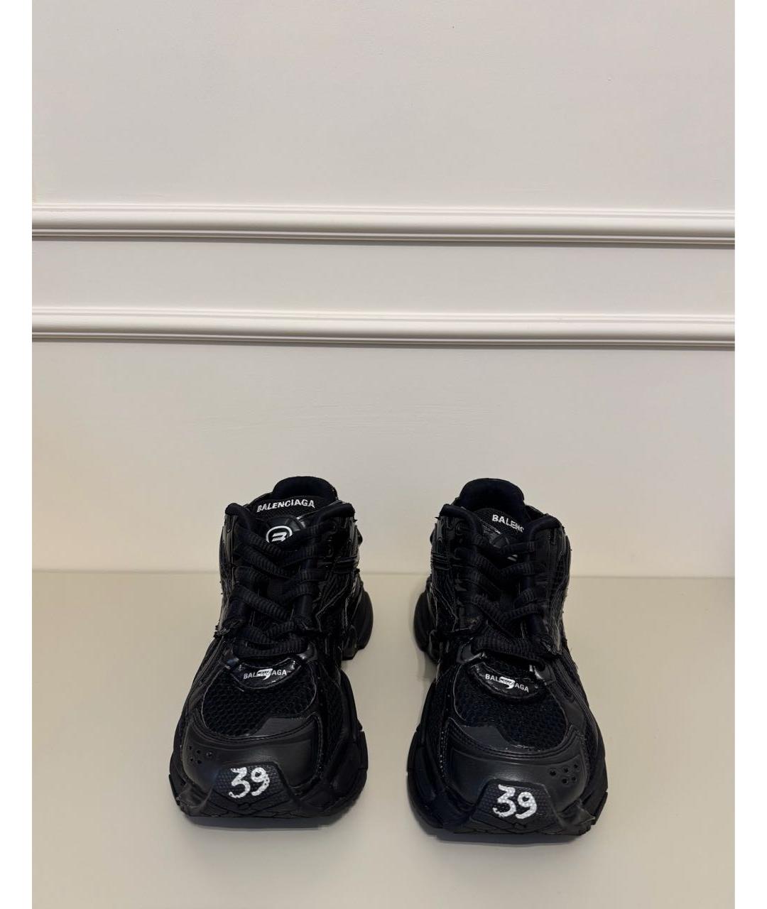 BALENCIAGA Черные текстильные кроссовки, фото 3