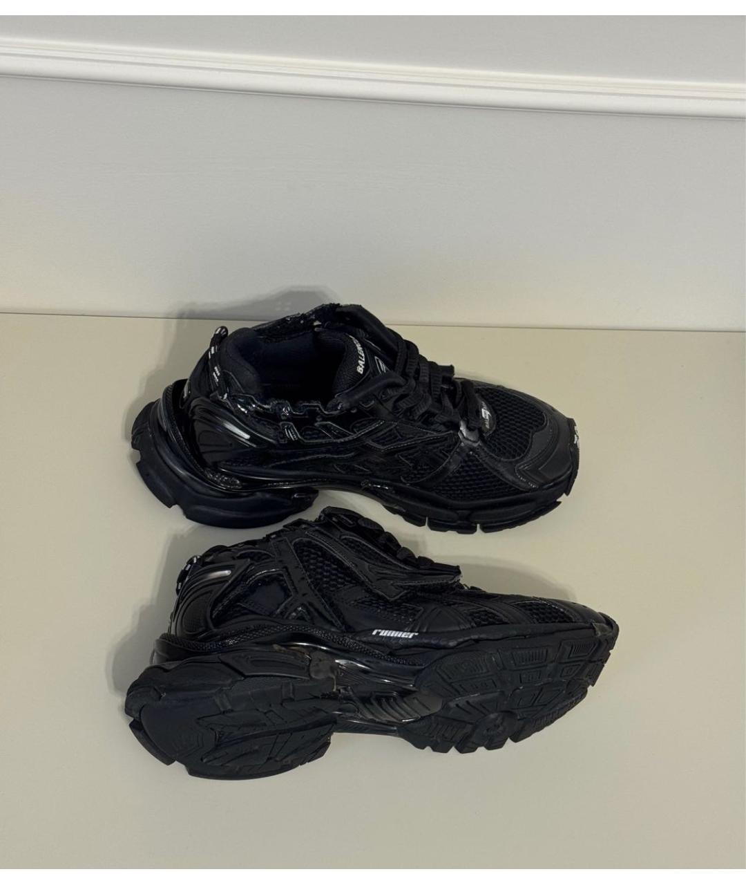 BALENCIAGA Черные текстильные кроссовки, фото 9