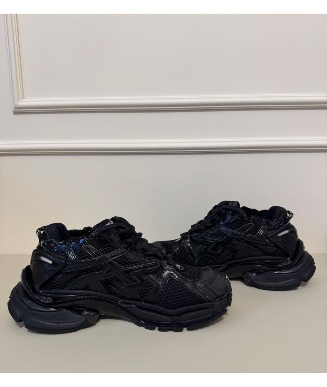 BALENCIAGA Черные текстильные кроссовки, фото 6