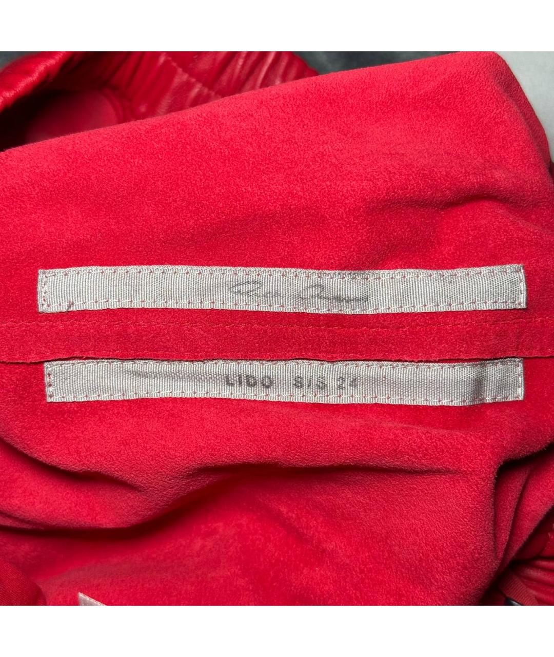 RICK OWENS Красные шорты, фото 8