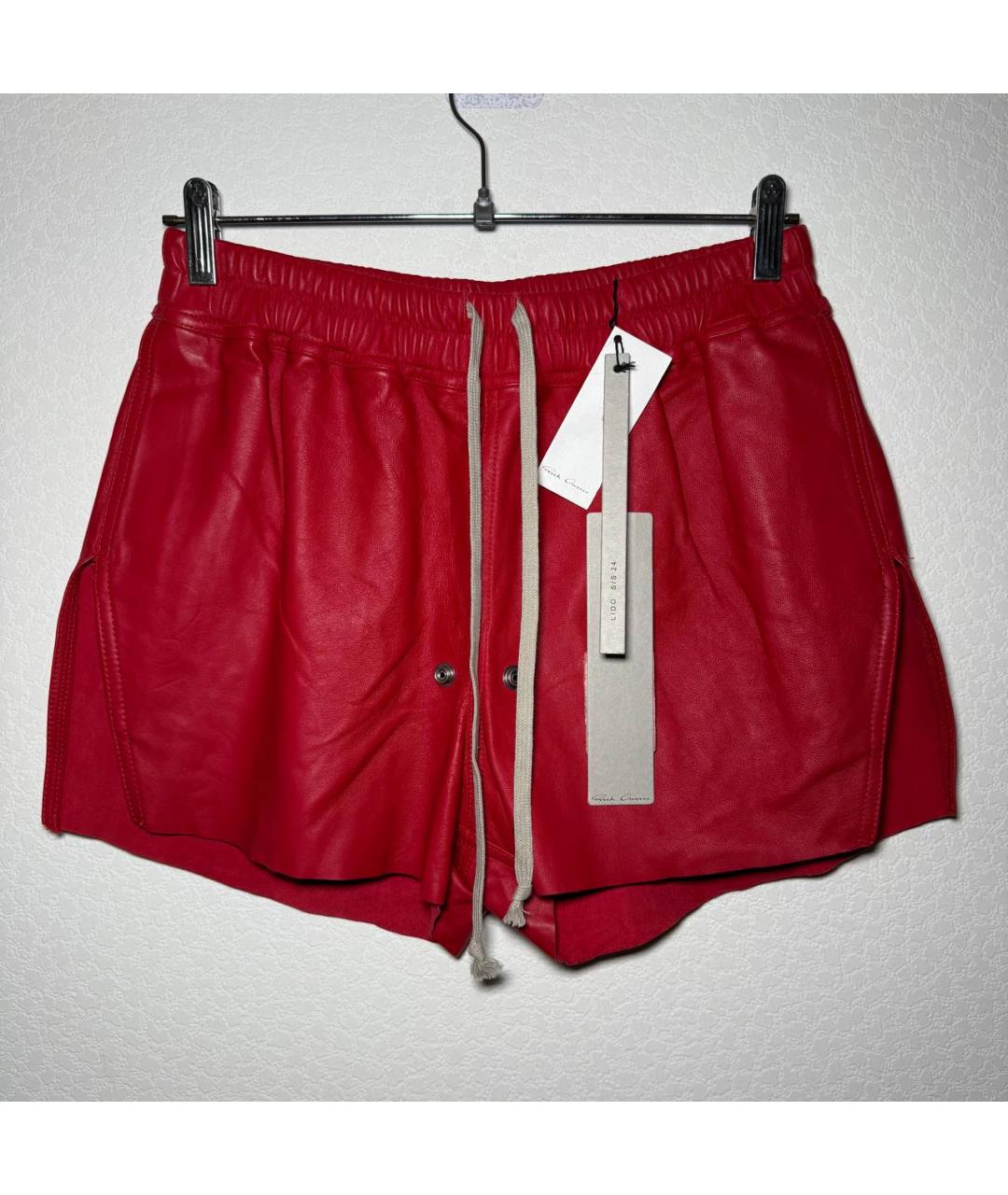 RICK OWENS Красные шорты, фото 10