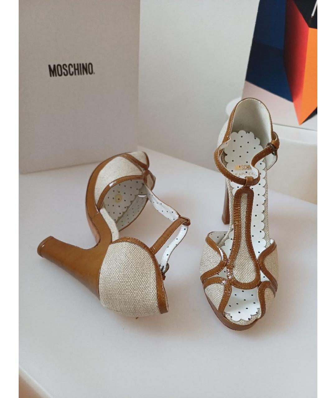 MOSCHINO Мульти кожаные туфли, фото 7