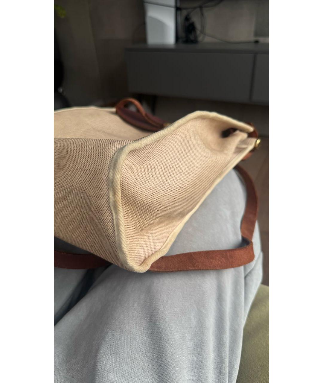 HERMES Белый рюкзак, фото 8