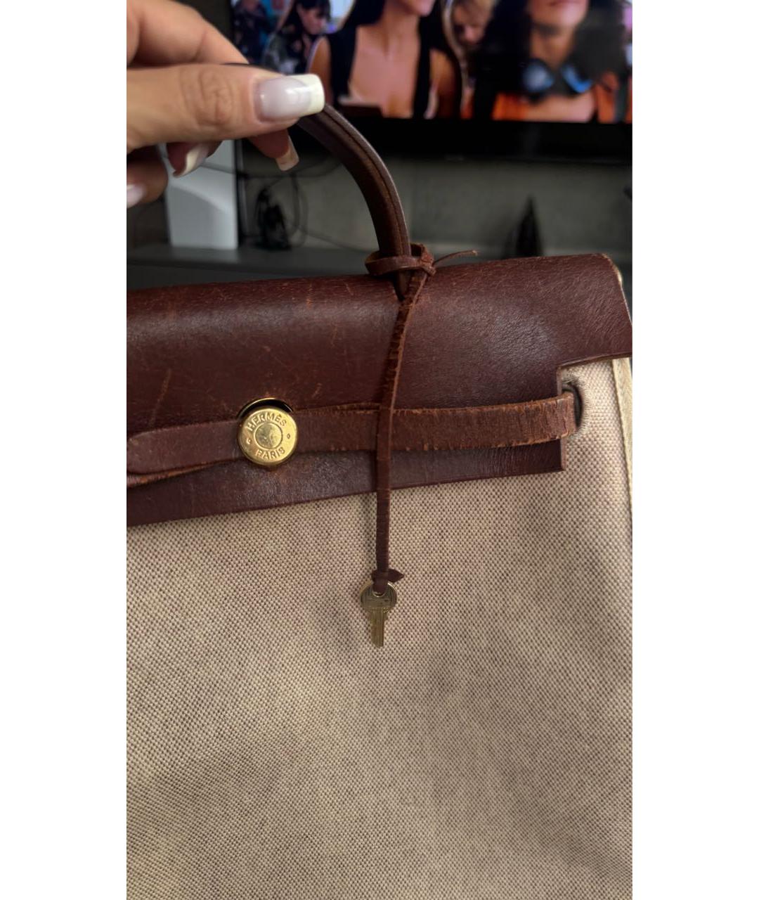 HERMES Белый рюкзак, фото 4