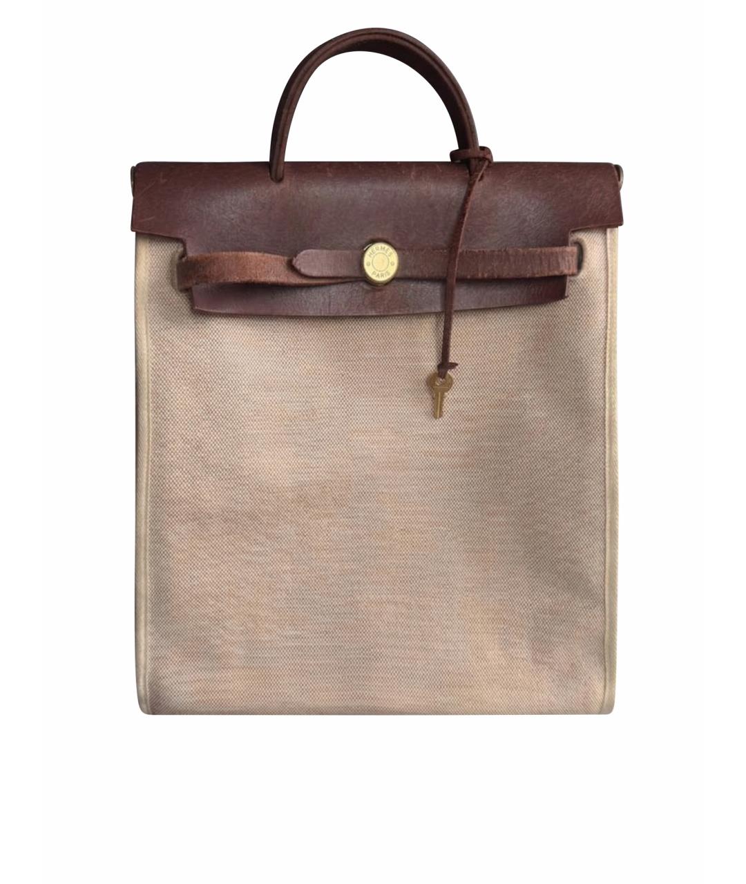 HERMES Белый рюкзак, фото 1