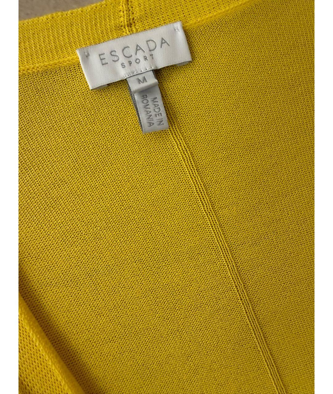 ESCADA Желтый вискозный кардиган, фото 5