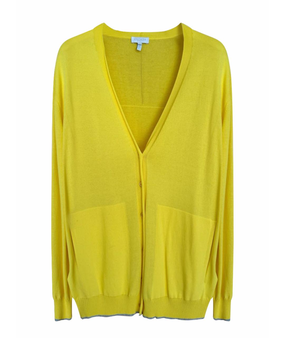 ESCADA Желтый вискозный кардиган, фото 1