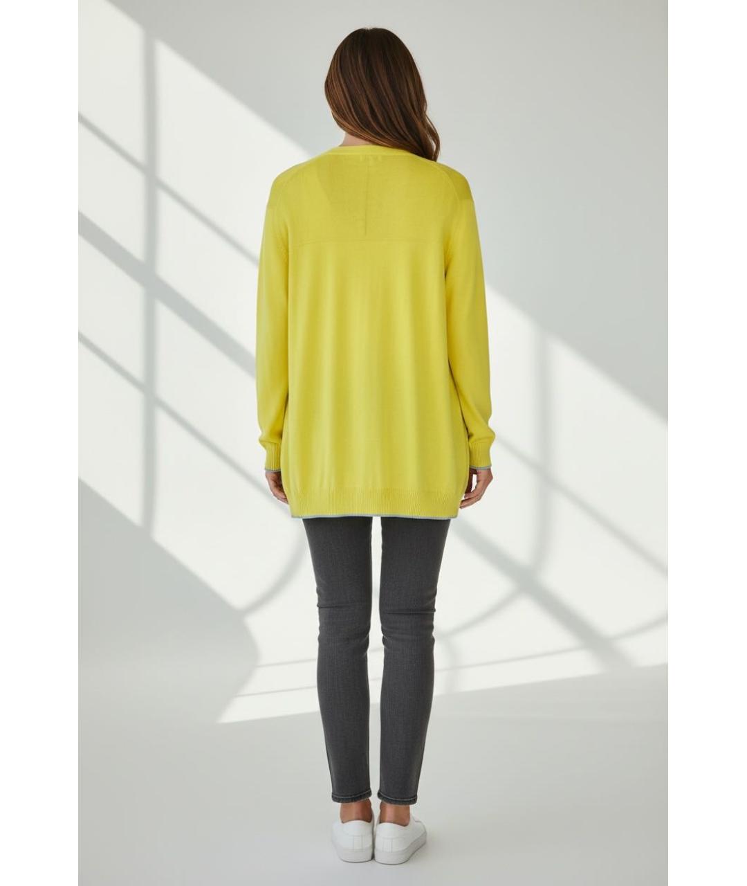 ESCADA Желтый вискозный кардиган, фото 4
