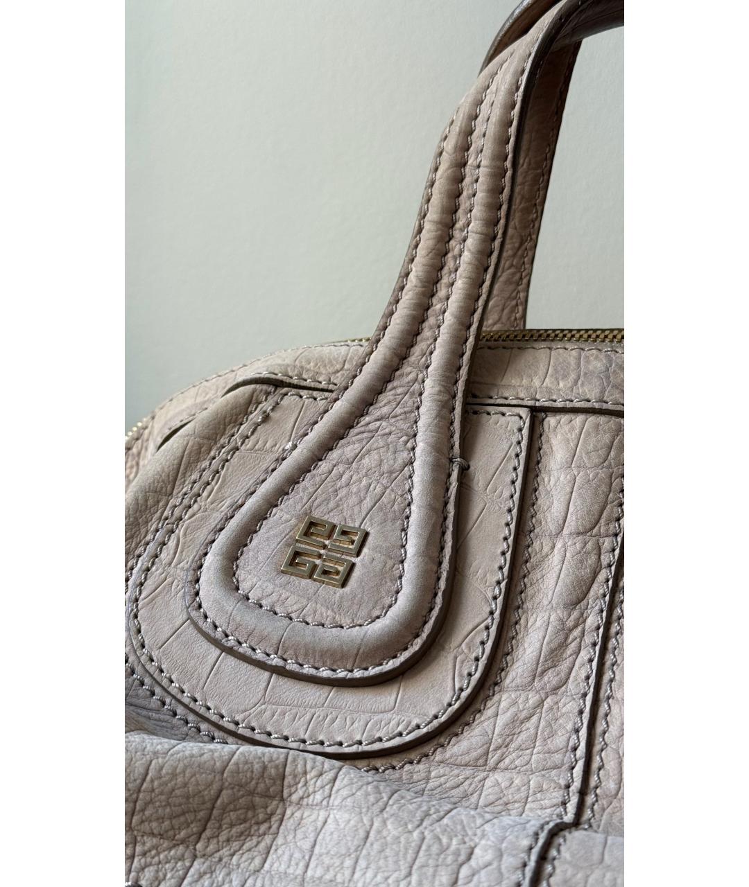 GIVENCHY Бежевая кожаная сумка тоут, фото 3
