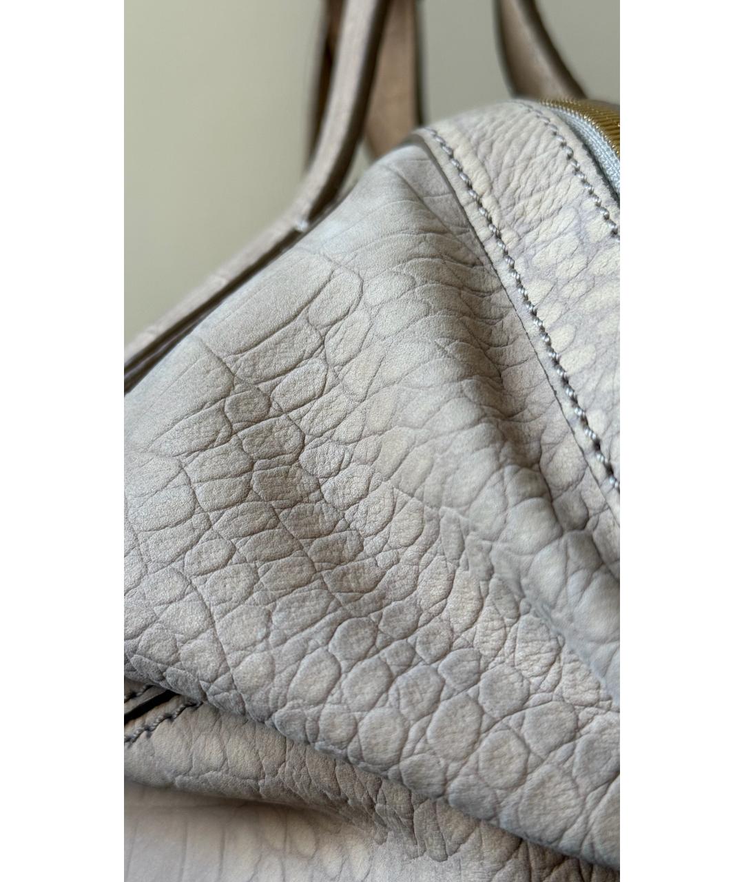 GIVENCHY Бежевая кожаная сумка тоут, фото 6