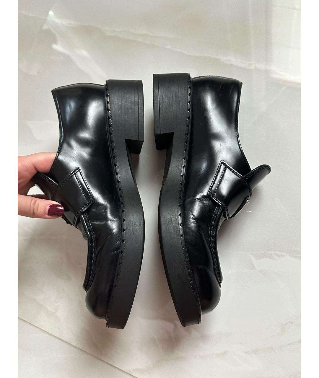 PRADA Черные лоферы, фото 8