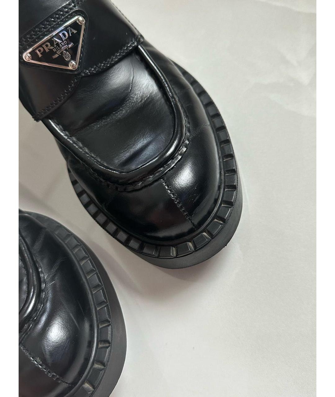PRADA Черные лоферы, фото 4