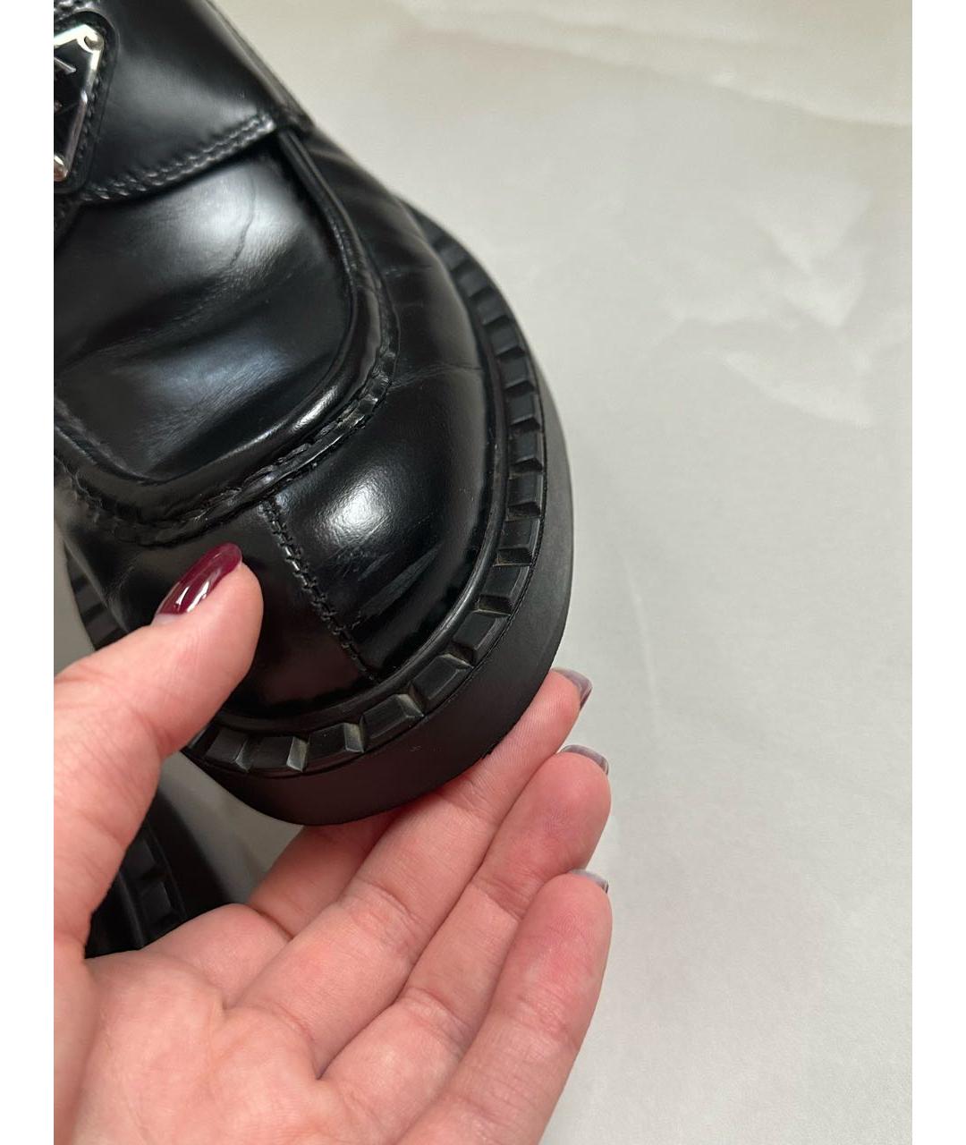 PRADA Черные лоферы, фото 5