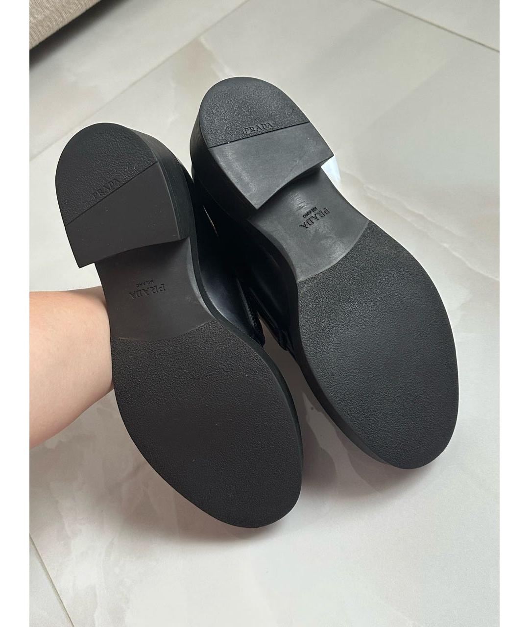 PRADA Черные лоферы, фото 7