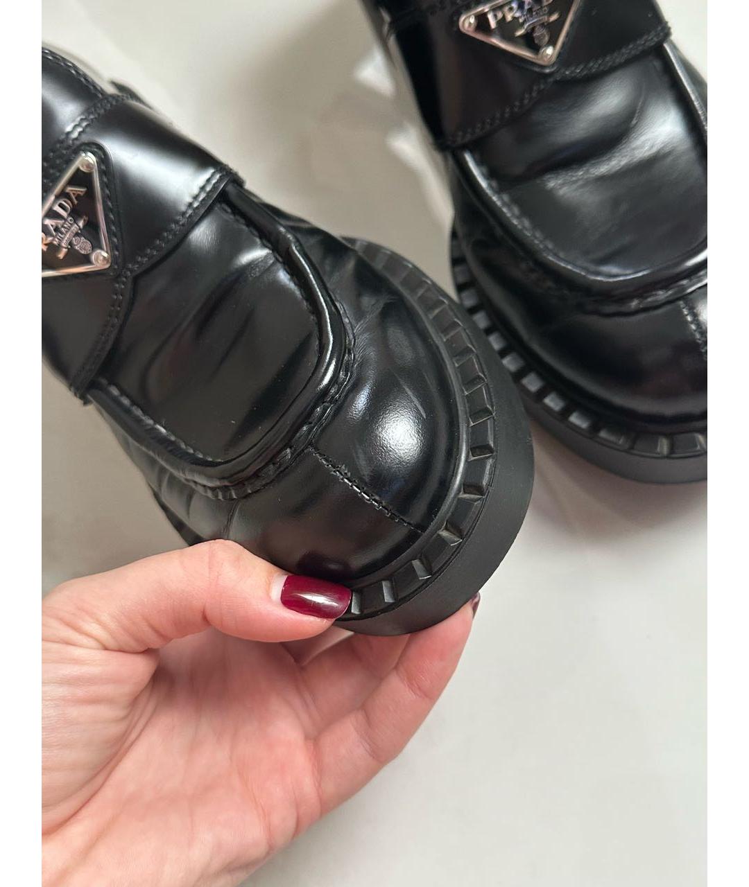 PRADA Черные лоферы, фото 3