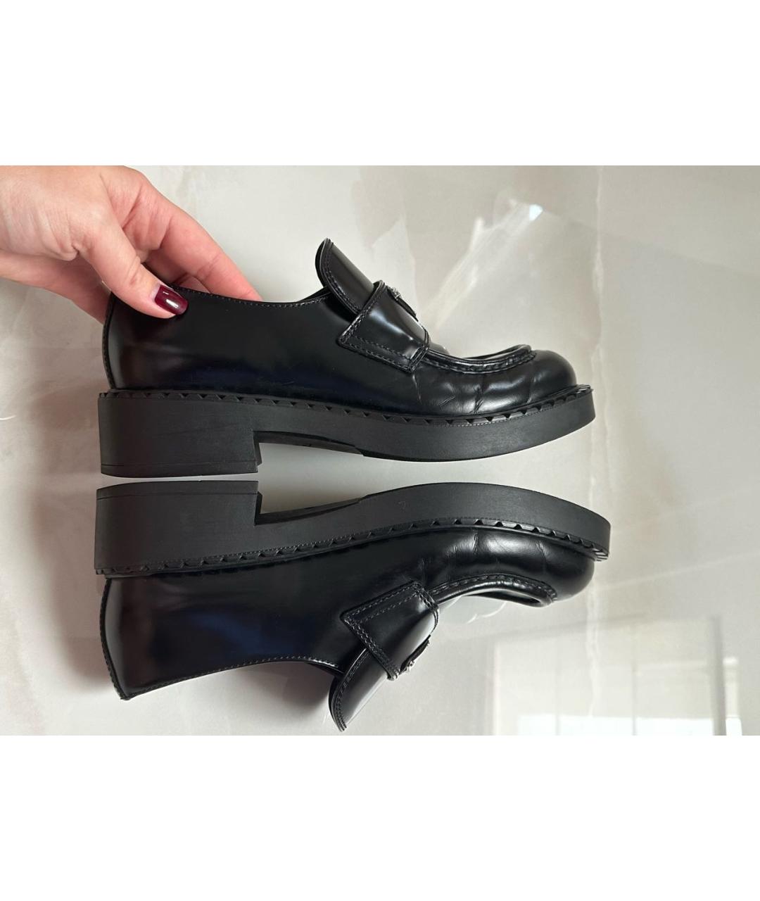 PRADA Черные лоферы, фото 9
