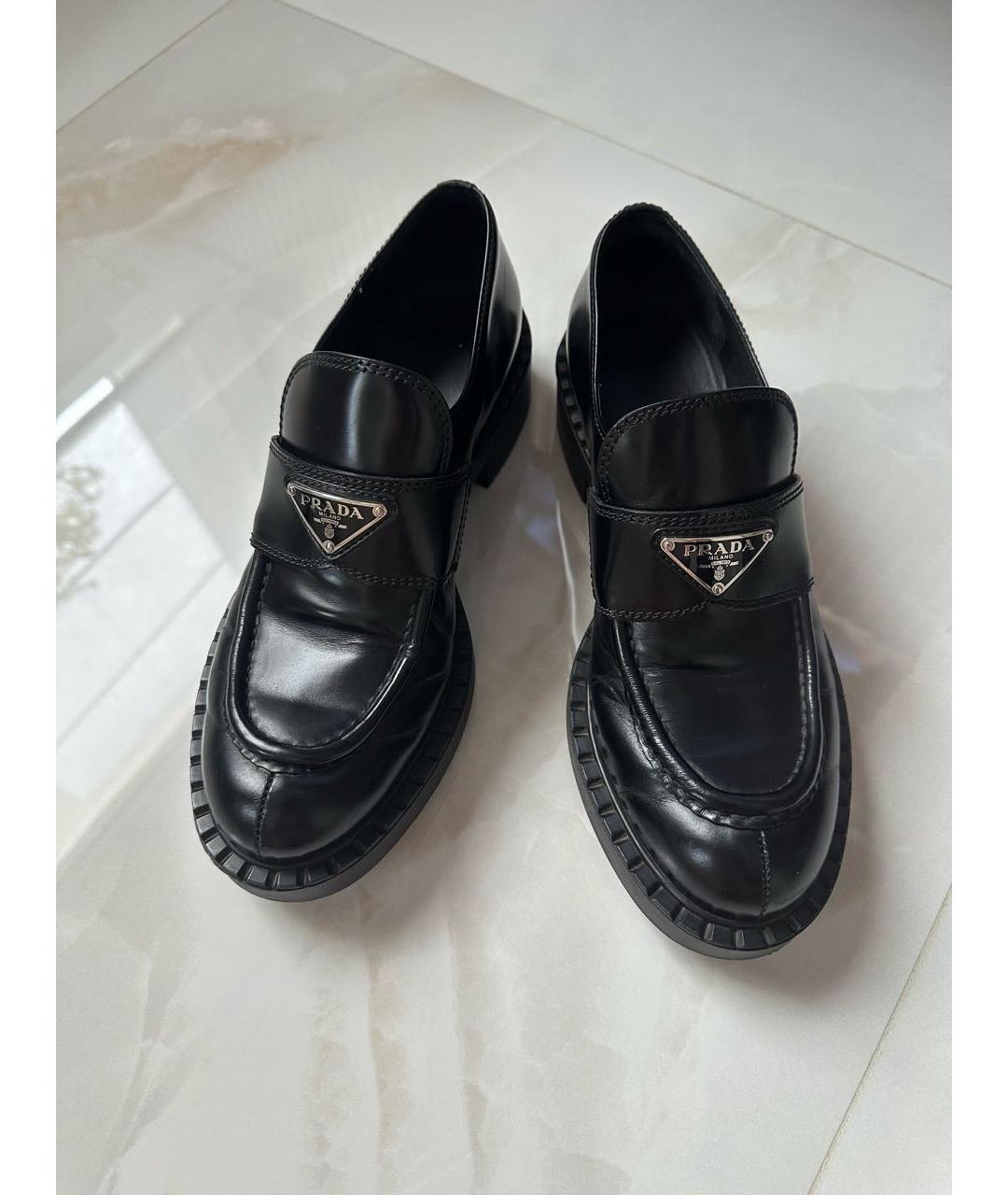 PRADA Черные лоферы, фото 2