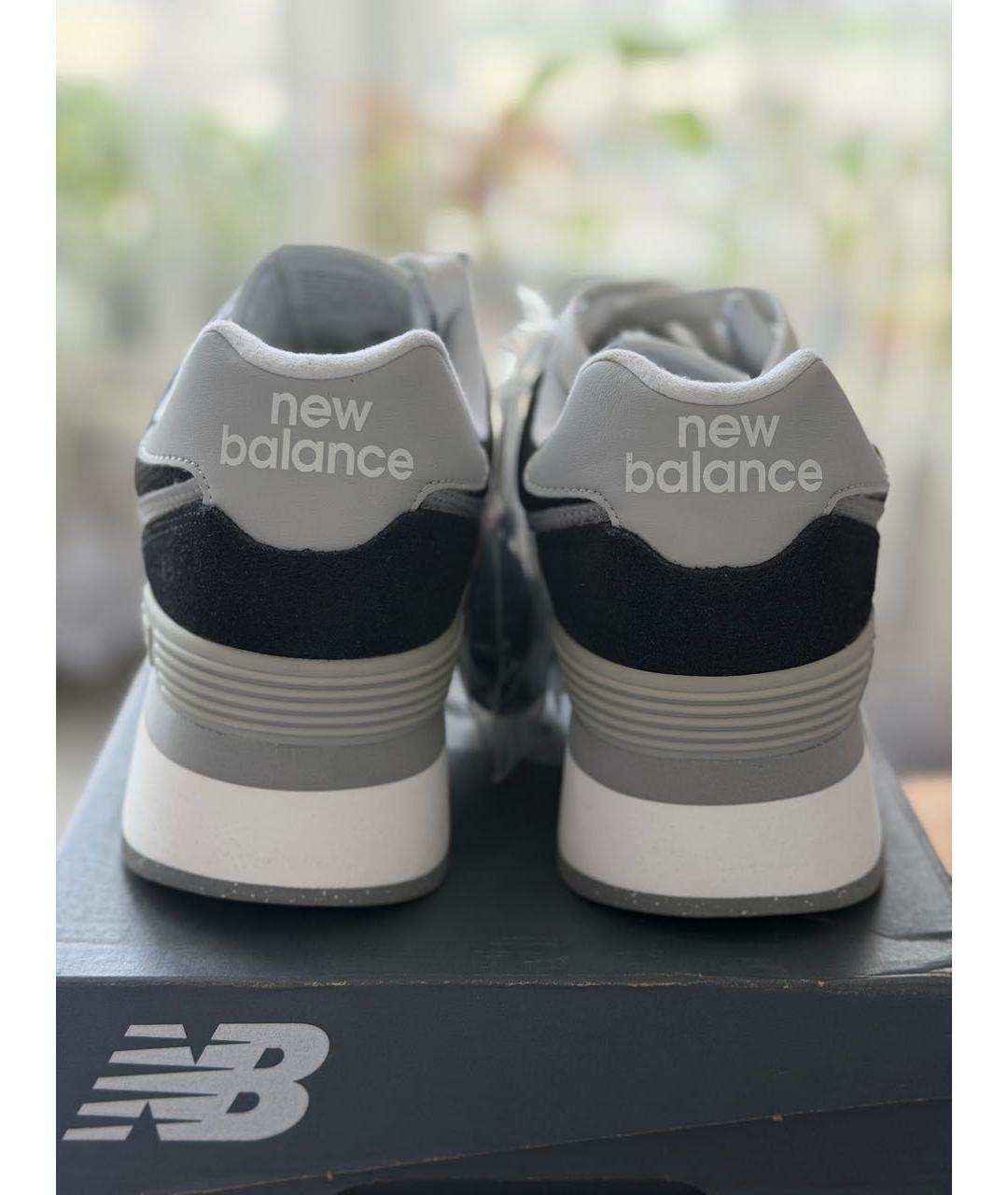 NEW BALANCE Черные замшевые кроссовки, фото 3