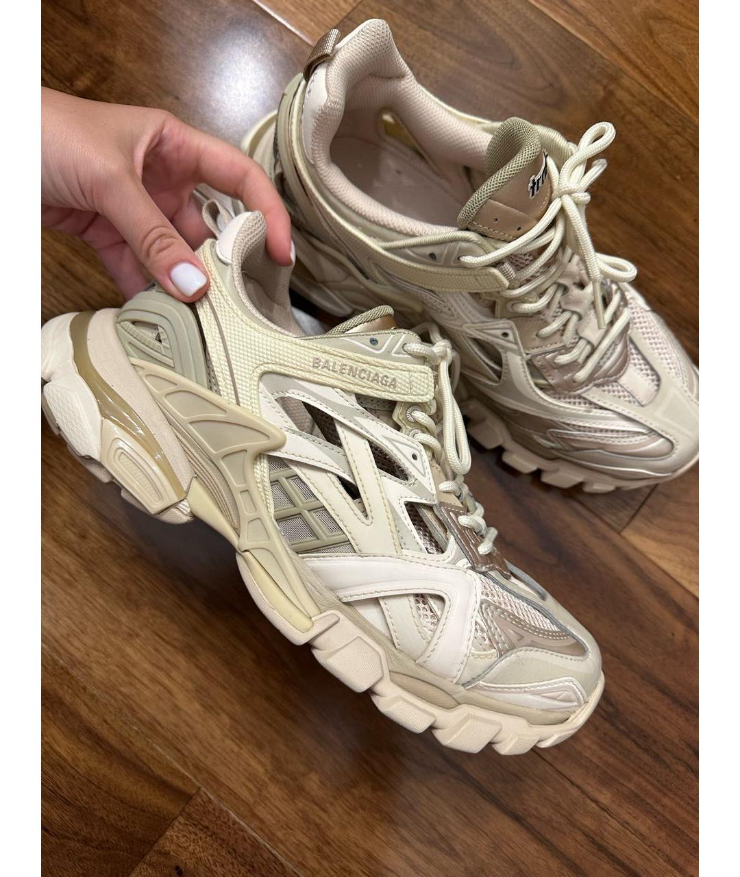 BALENCIAGA Бежевые кроссовки, фото 6