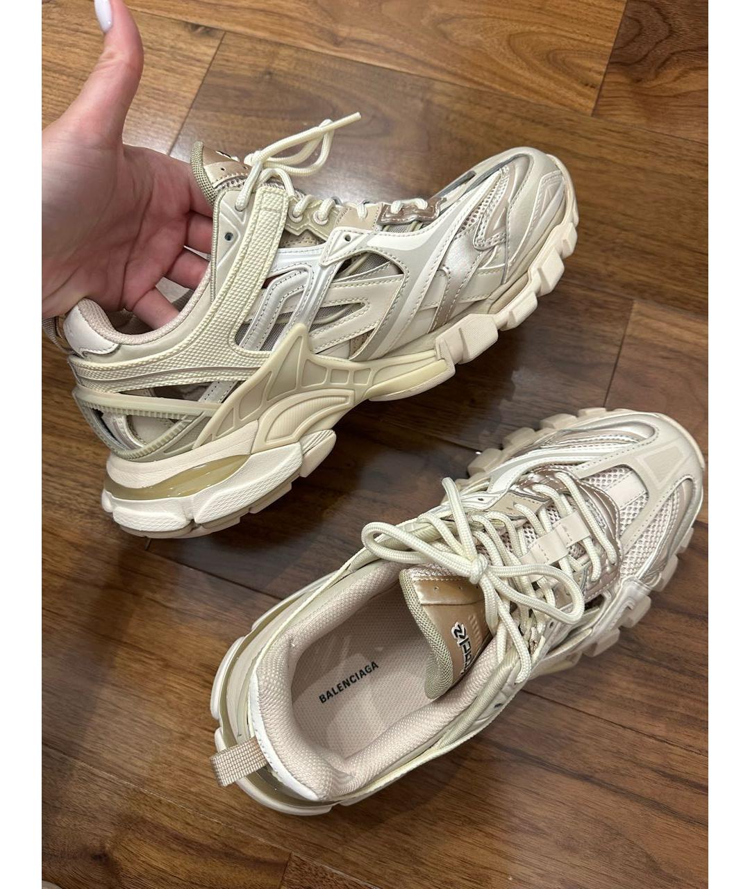 BALENCIAGA Бежевые кроссовки, фото 5