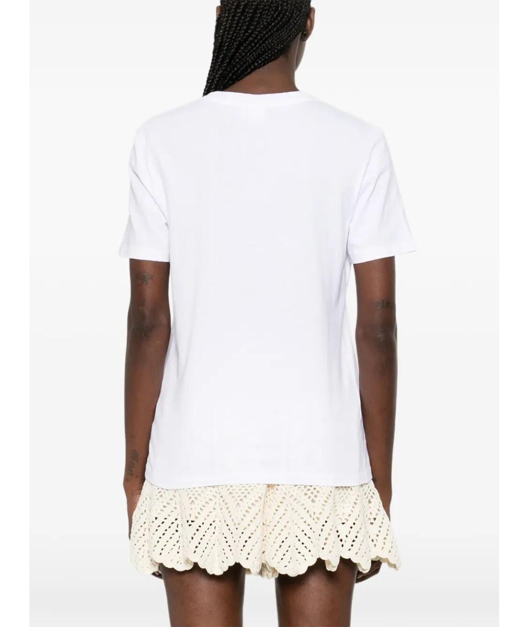 CHLOE Белая хлопковая футболка, фото 3