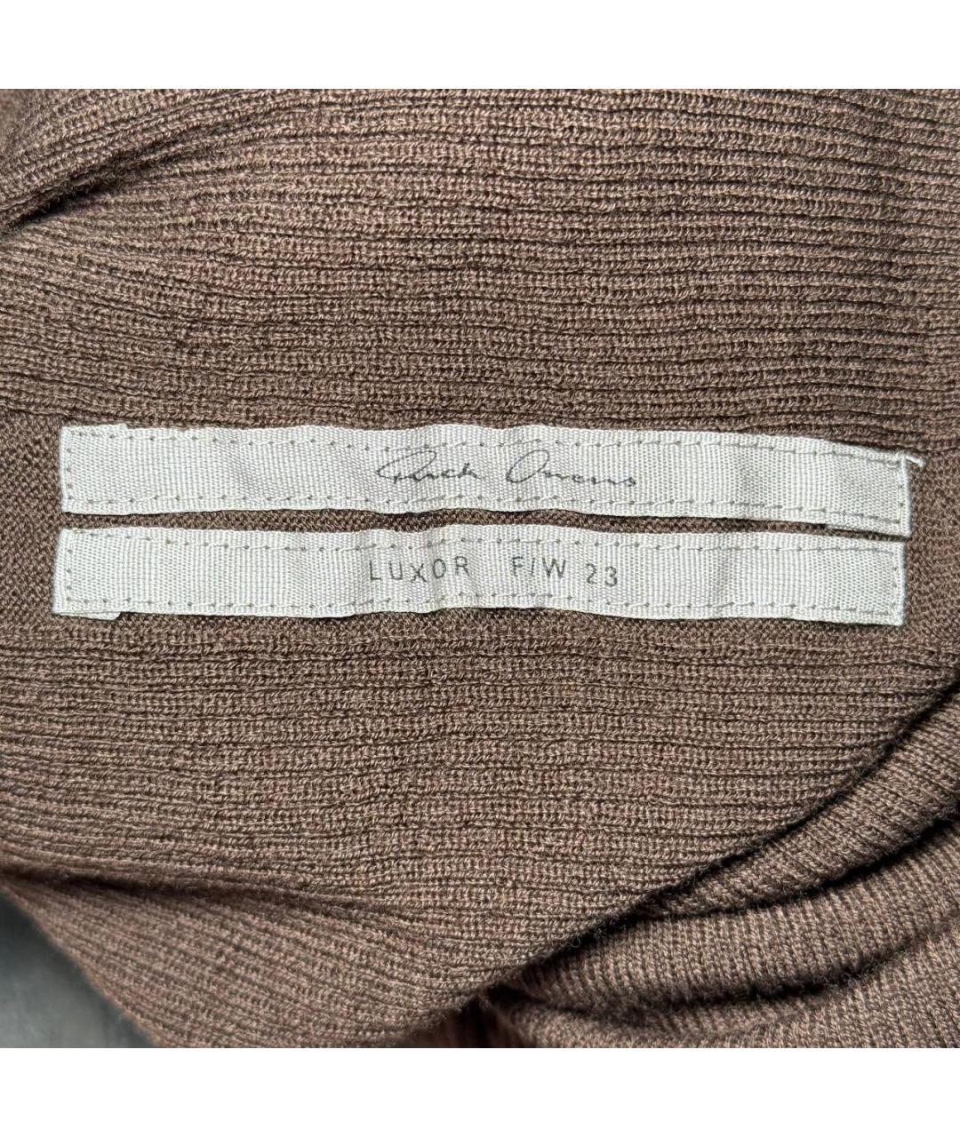 RICK OWENS Коричневая водолазка, фото 6