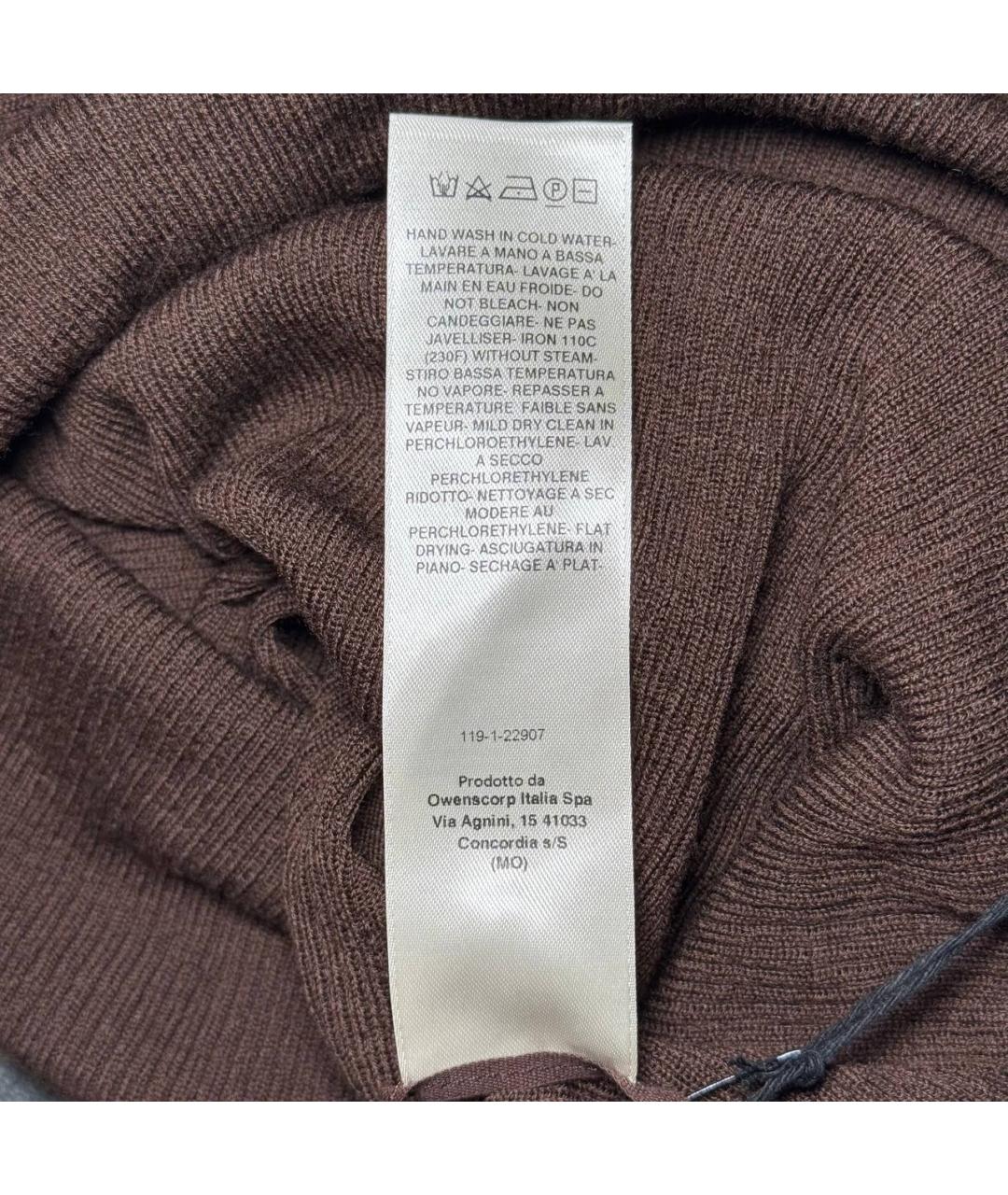 RICK OWENS Коричневая водолазка, фото 8