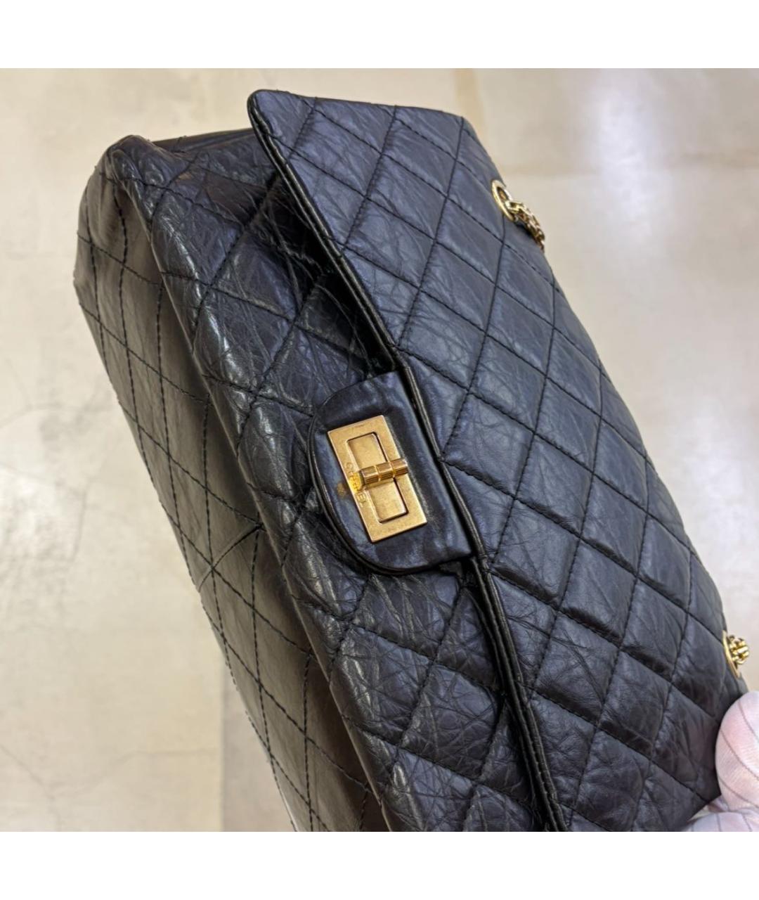 CHANEL Черная кожаная сумка через плечо, фото 2