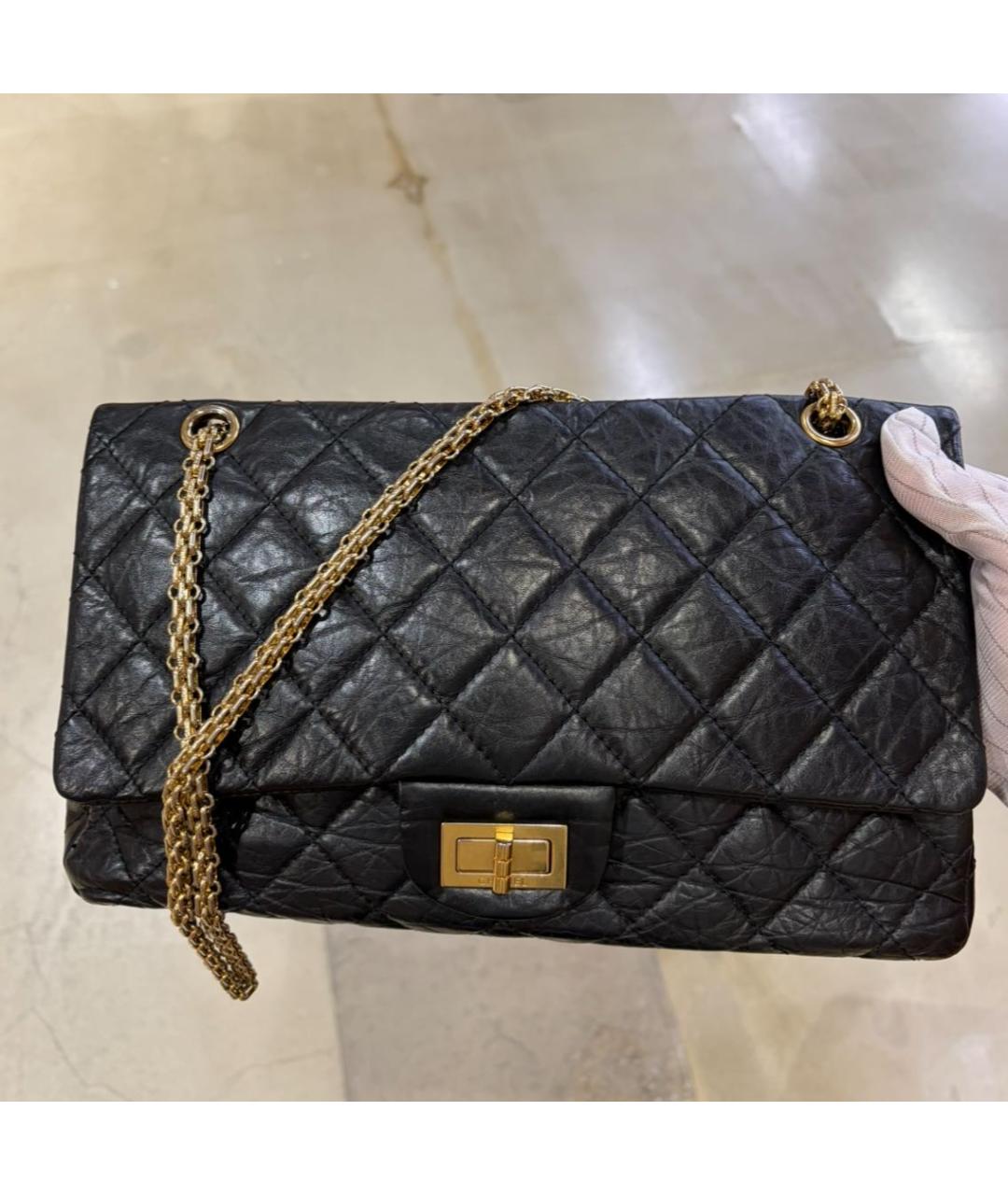 CHANEL Черная кожаная сумка через плечо, фото 5