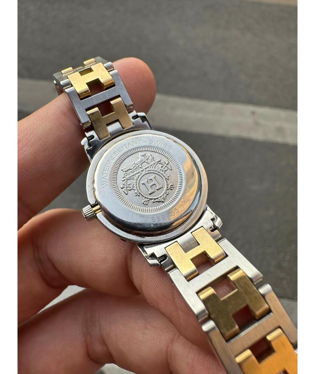 HERMES Белые часы, фото 3