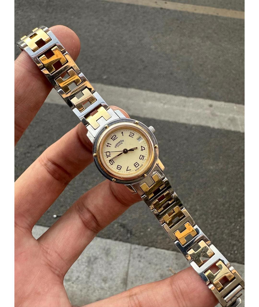 HERMES Белые часы, фото 4