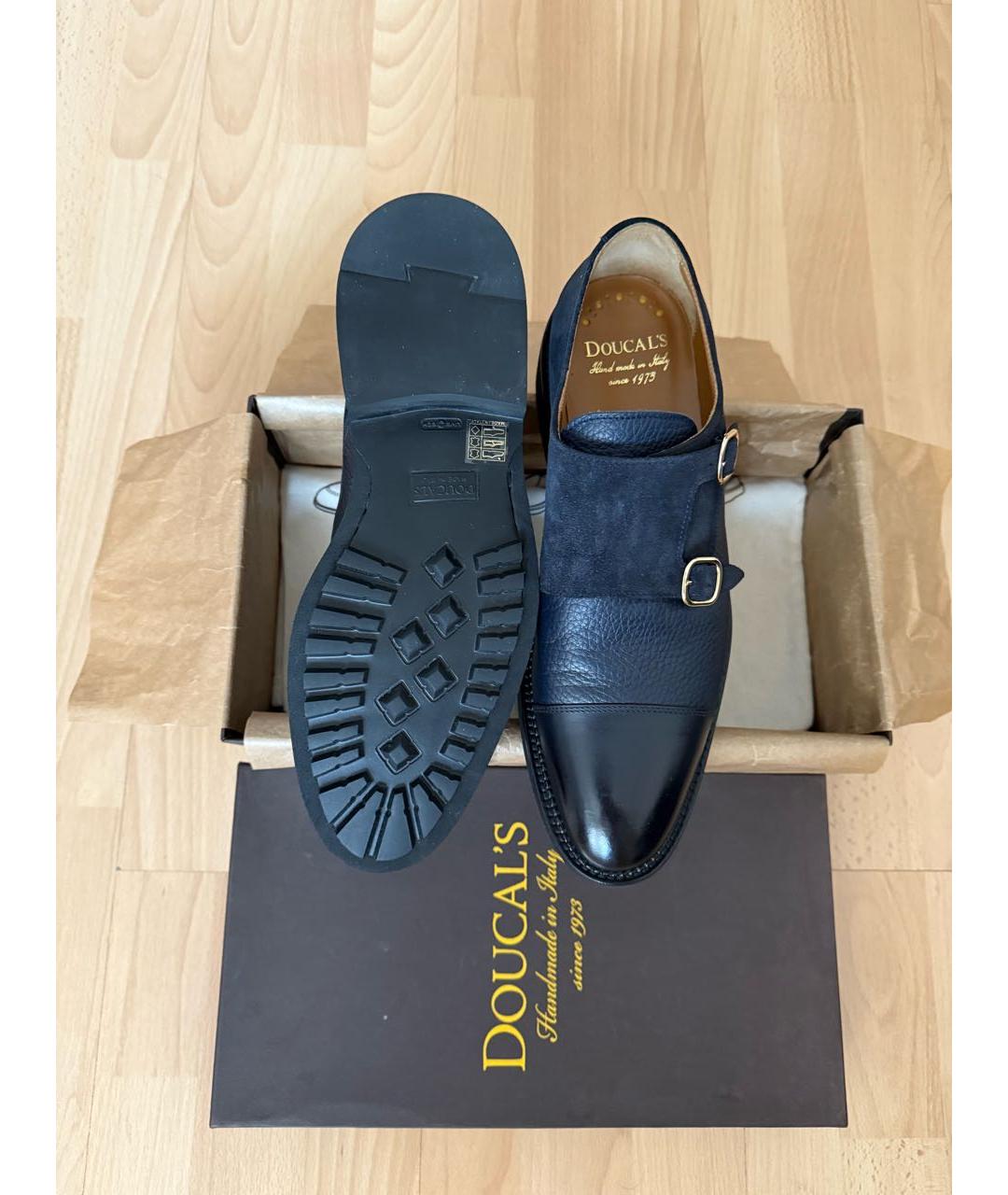 DOUCAL'S Синие замшевые низкие ботинки, фото 2