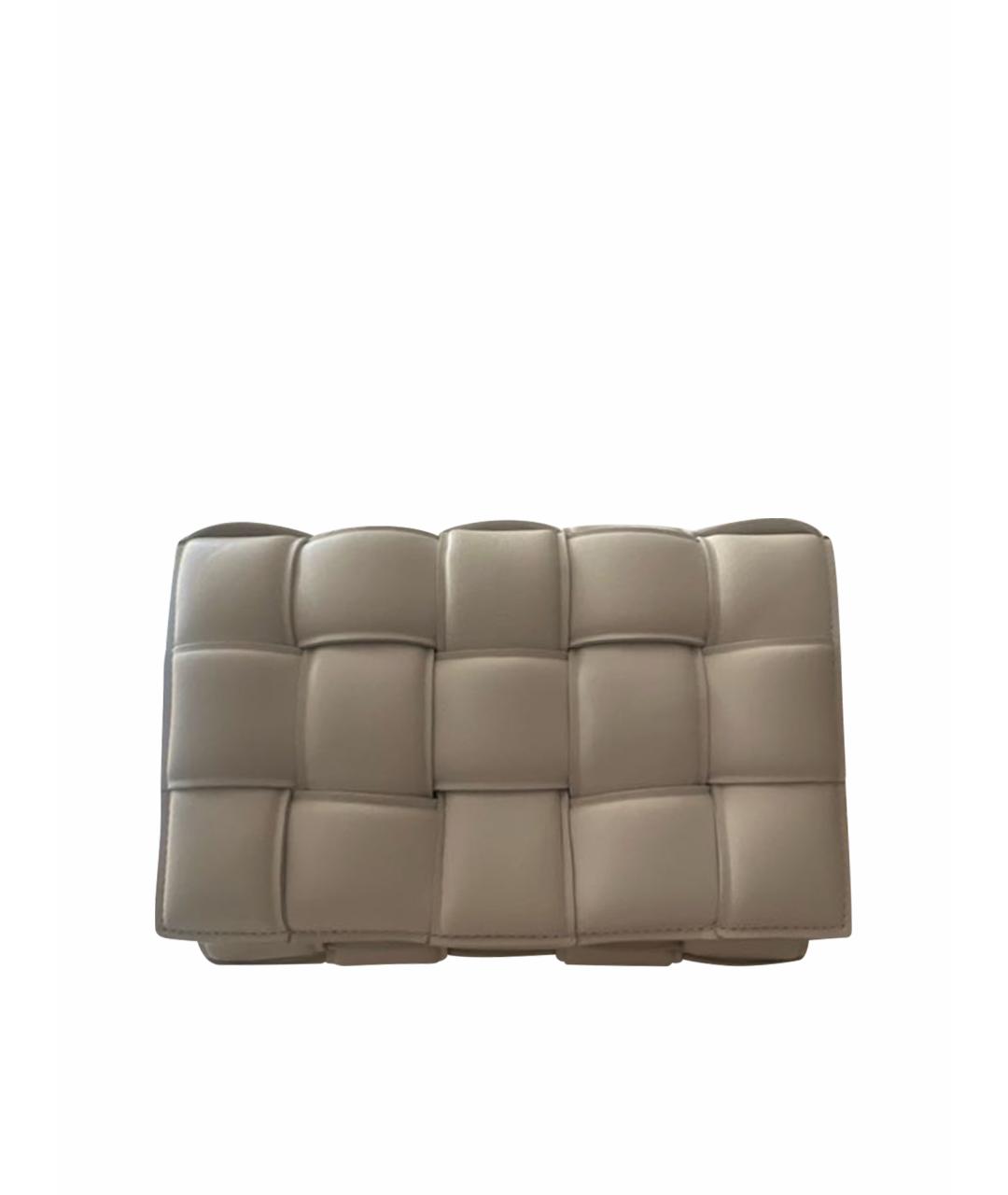 BOTTEGA VENETA Белая кожаная сумка тоут, фото 1