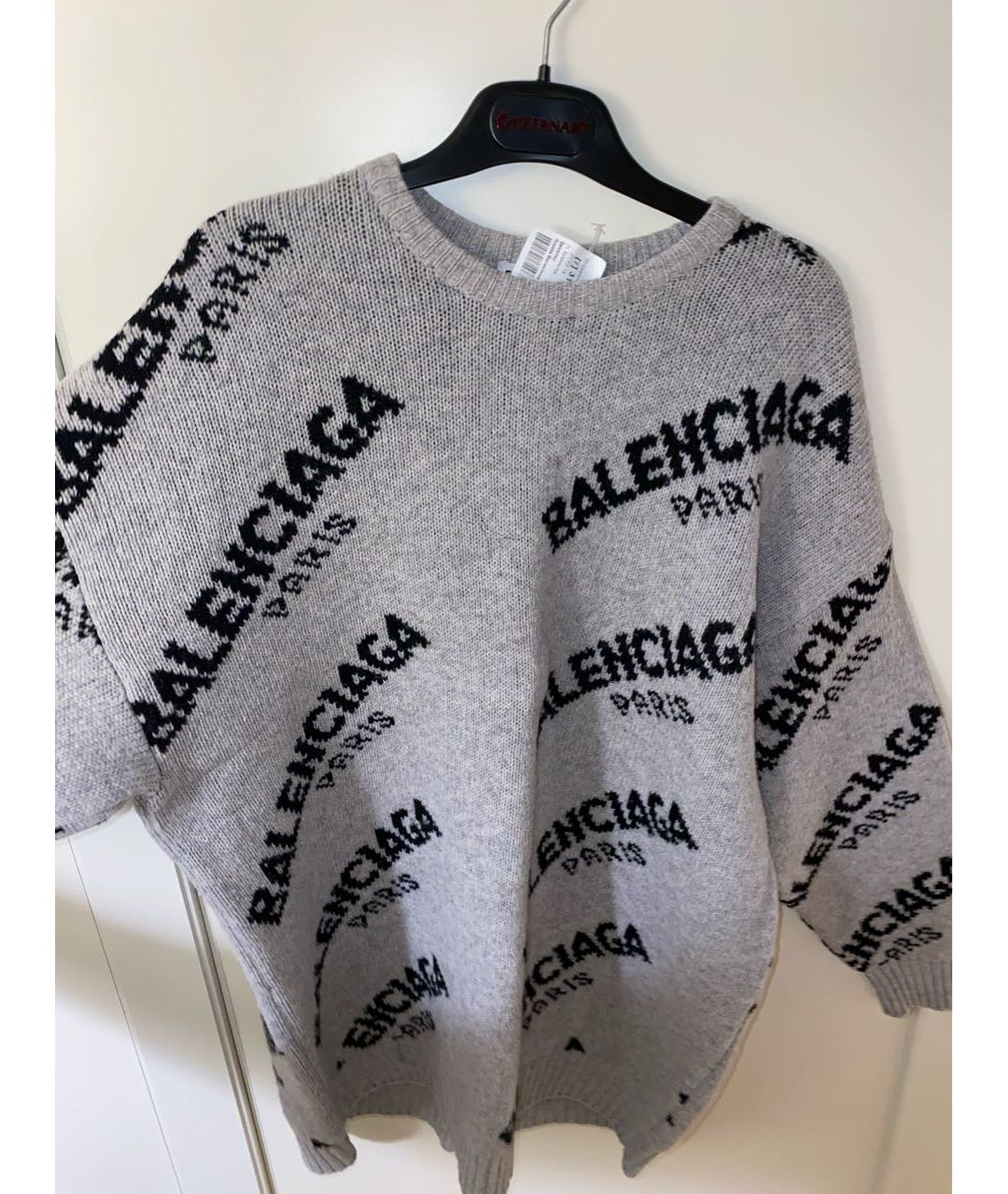 BALENCIAGA Серый шерстяной джемпер / свитер, фото 9
