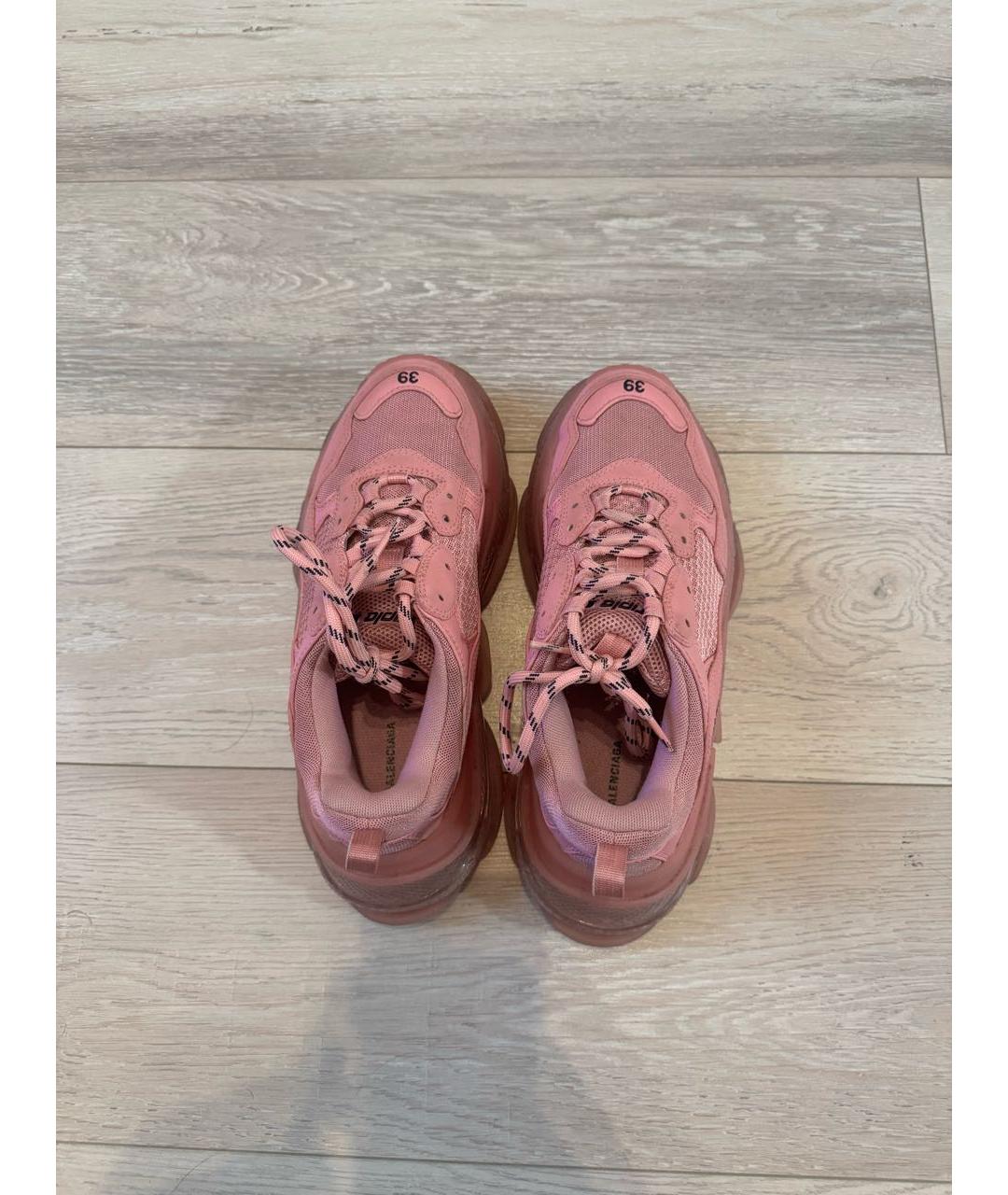 BALENCIAGA Розовые синтетические кроссовки, фото 3