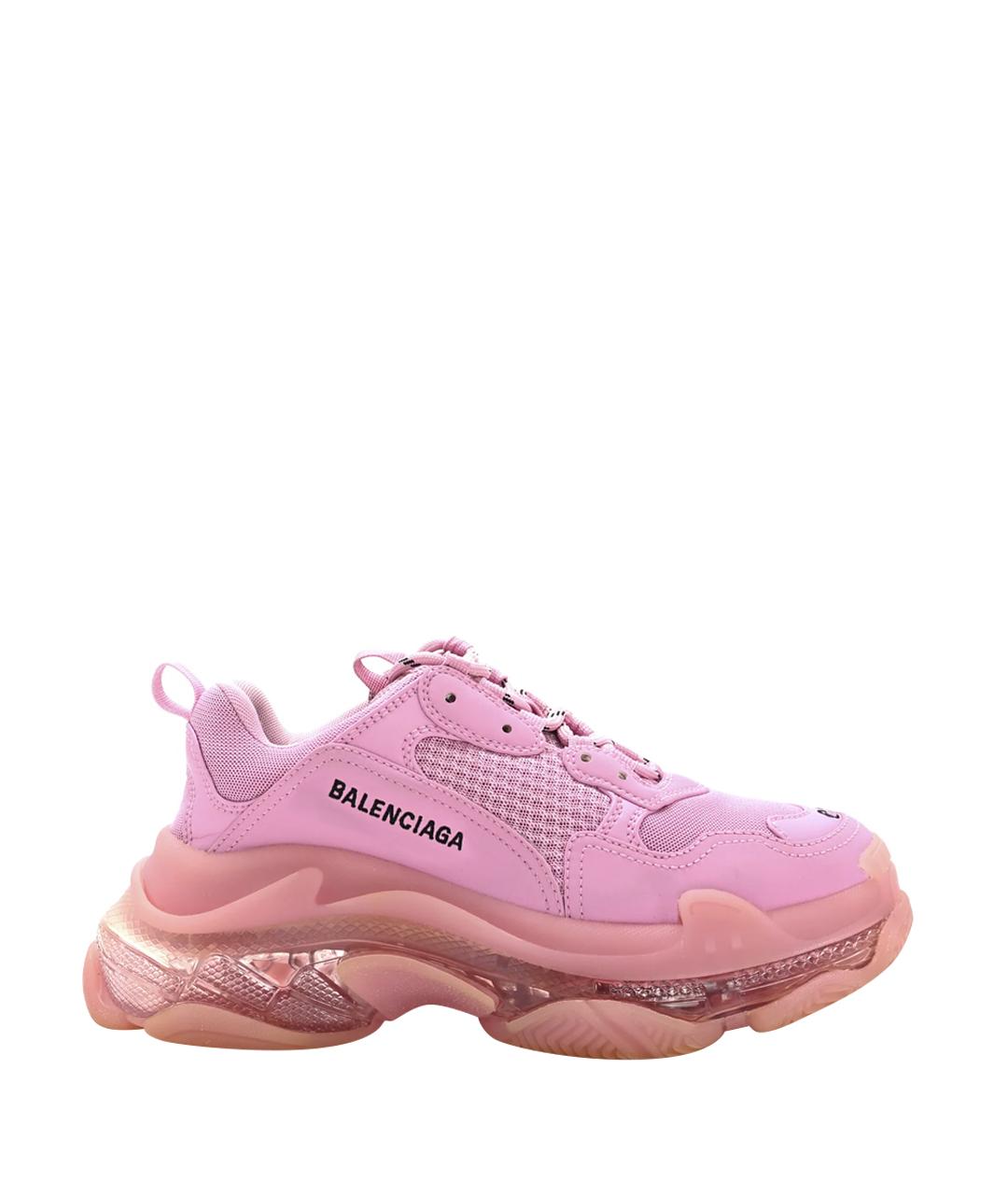 BALENCIAGA Розовые синтетические кроссовки, фото 1