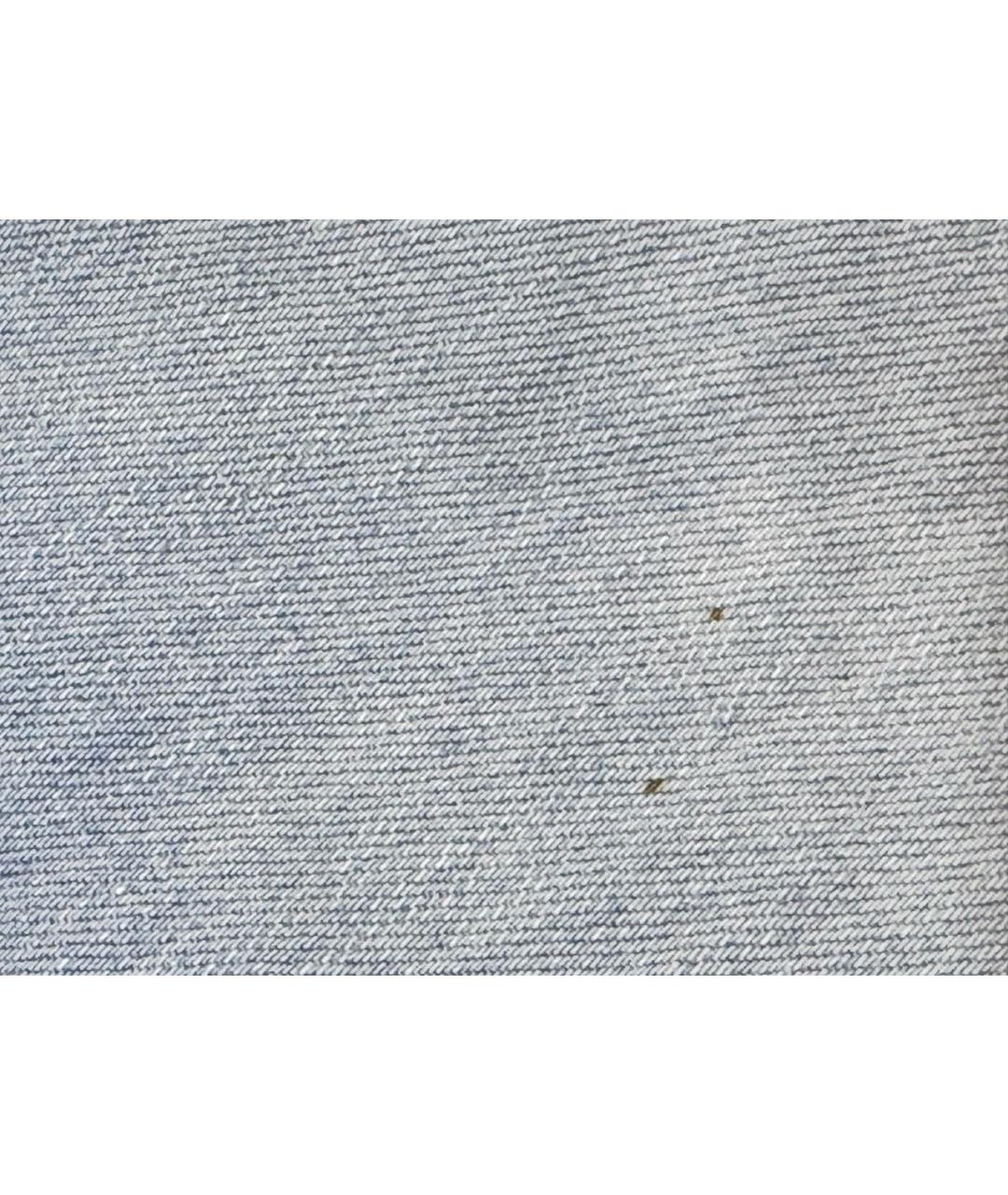 BALMAIN Голубые хлопко-эластановые прямые джинсы, фото 7