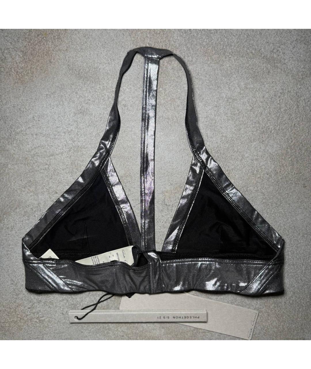 RICK OWENS Серебрянный купальник, фото 5