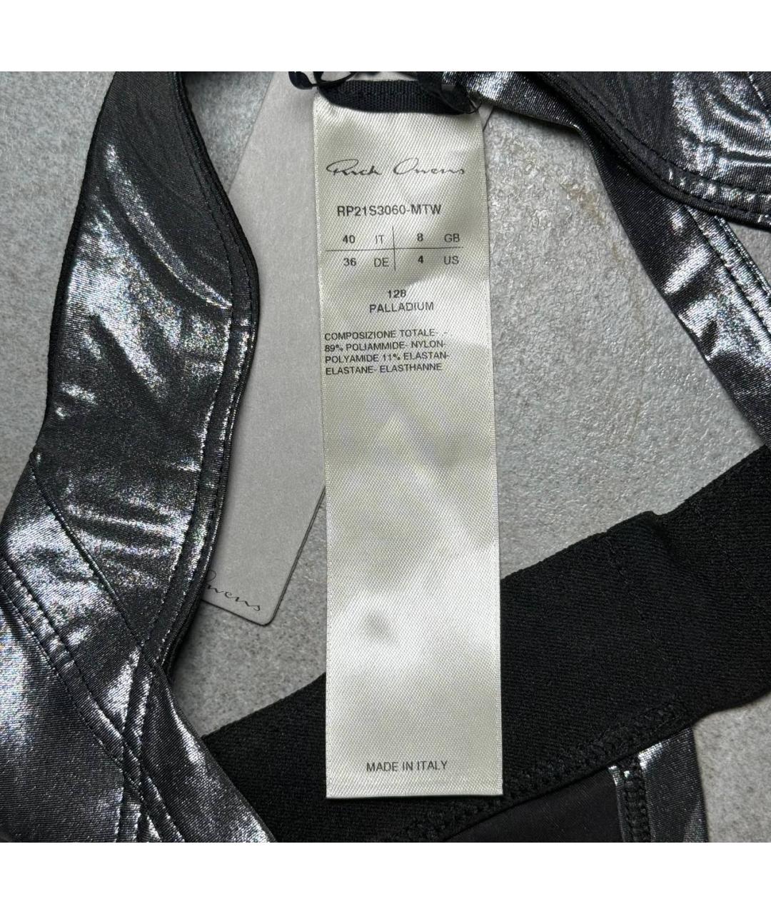 RICK OWENS Серебрянный купальник, фото 7