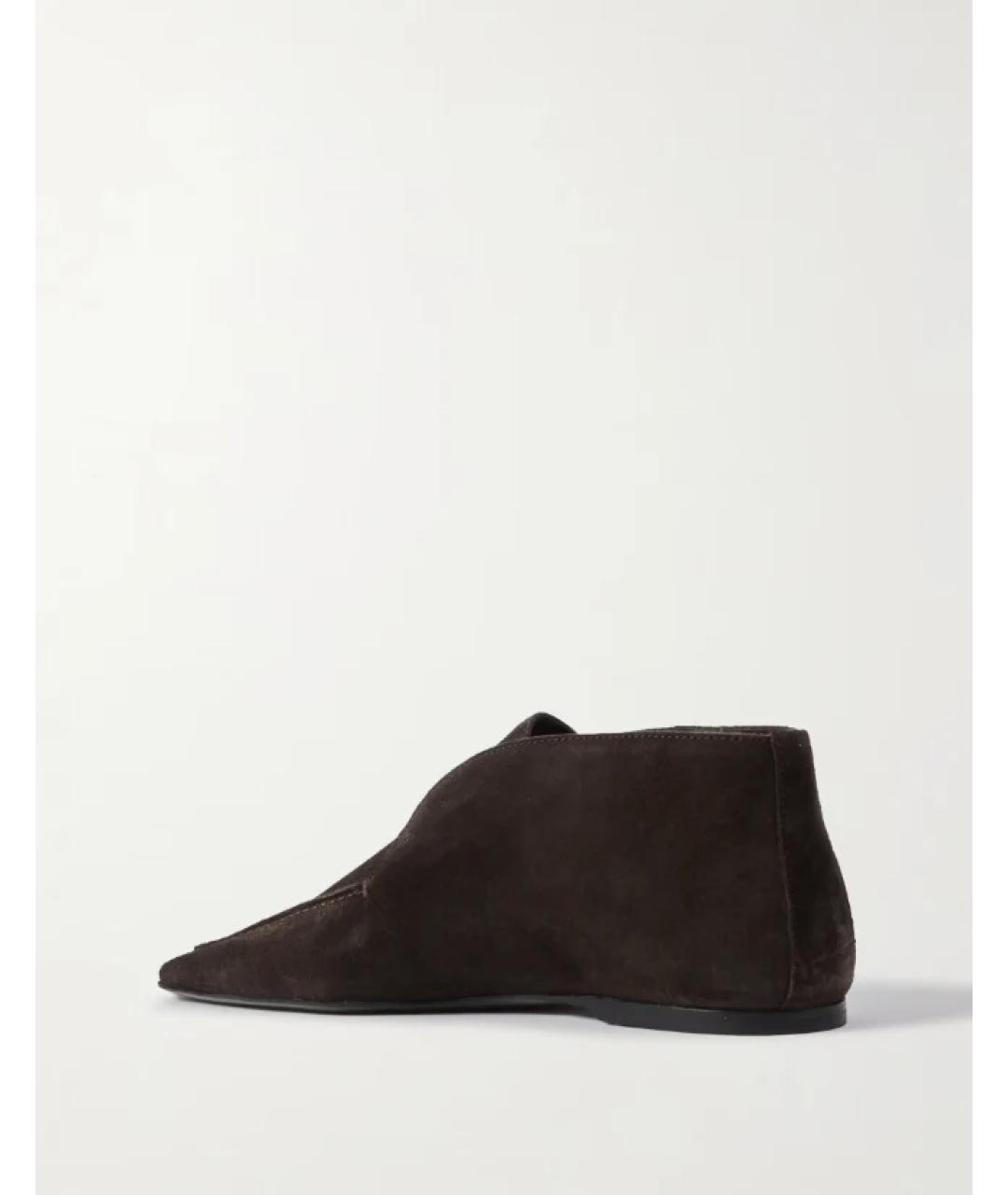 TOTEME Коричневые замшевые ботинки, фото 2